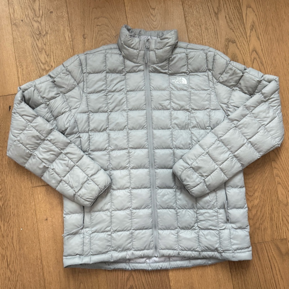 The North Face - ThermoBall Eco Jacket 2.0 - Men's Size L - Grey & White - NWOT
